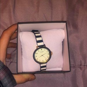 Kate spade black and white watch